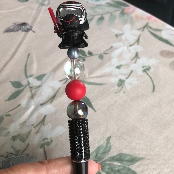 Star Wars Rey and Kyle Decorative Pens with Charms NIP - Picture 4 of 5